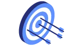 Target with three arrows